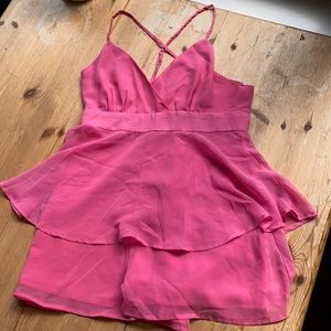 *BLUE BLUSH PINK ROMPER*